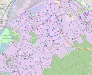 Plan des secteurs impactés